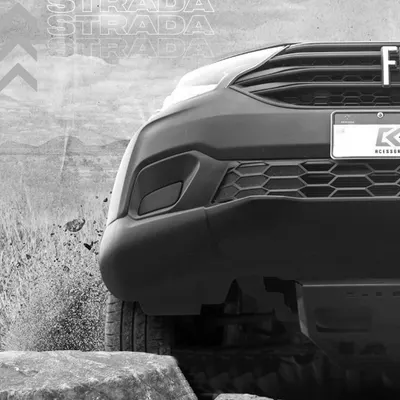 Protetor De Motor Personalizado Strada 21/ Preto* — detalhe
