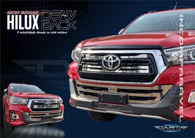 Sobre Grade Hilux 19/ Flat 4pçs — detalhe
