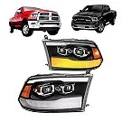 Faróis Dianteiros Dodge Ram 2500 2012 a 2018 — detalhe