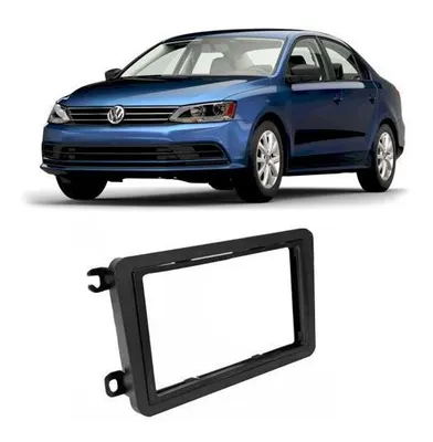 Moldura P/Mídia Amarok/Jetta/Gol 7″ Preto Fosco*