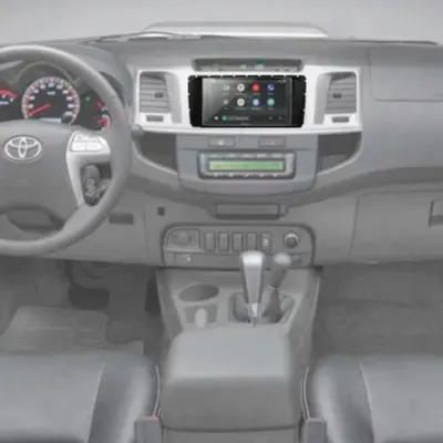 Moldura P/Mídia Hilux/SW4 12/15 SRV 7″ Preta* — detalhe