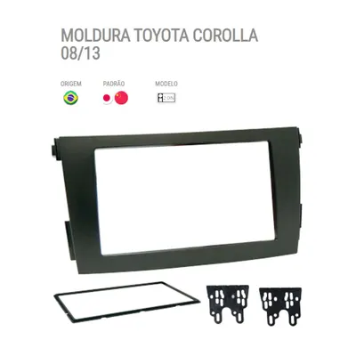 Moldura P/Mídia Corolla 08/13 7″ Grafite*