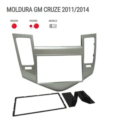 Moldura P/Mídia Cruze 11/14 7″ Prata*