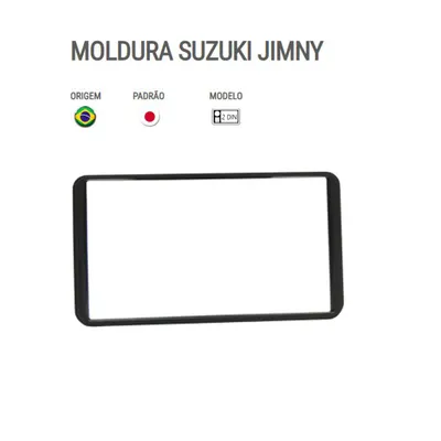 Moldura P/Mídia Jimny 6.8″ Preta*