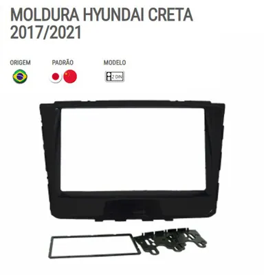 Moldura P/Mídia Creta 17/21 7″ Black Piano*
