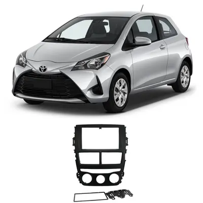 Moldura P/Mídia Yaris 18/ Ar Analogico 7″ Preto*