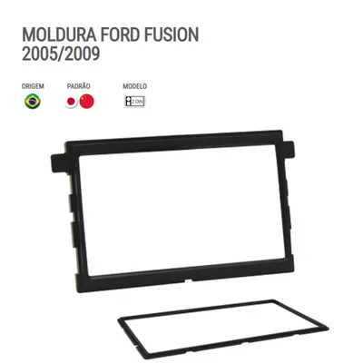 Moldura P/Mídia Fusion 05/09 7″ Preta*
