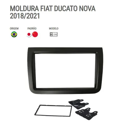 Moldura P/Mídia Ducato 18/21 7″ Preto*