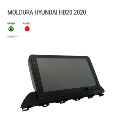 Moldura P/Mídia HB20 20/ 9″ Black Piano*