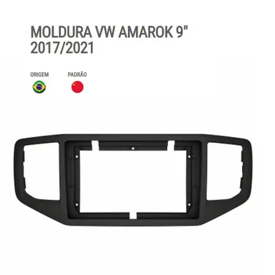 Moldura P/Mídia Amarok 17/24 9″ Preto Fosco*