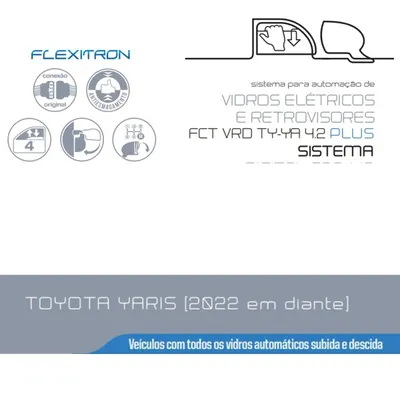 MLV P/ Vidros+ Tilt Down +rebatimento Yaris 22/ * — detalhe