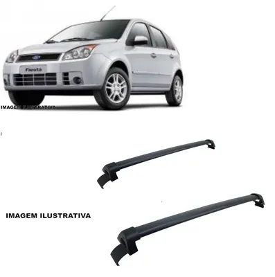 Rack De Alumínio Fiesta Hatch/Sedan 03/13 Preto*