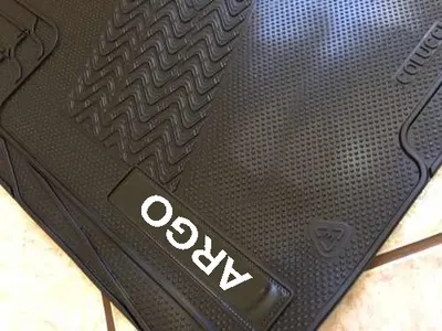 Tapete Personalizado PVC Argo Preto 3Pç* — detalhe