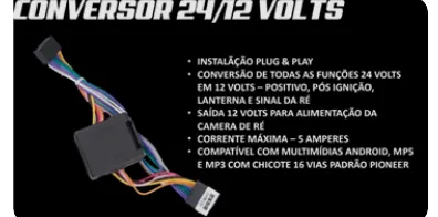 Cabo Transformador 24-12V* — detalhe
