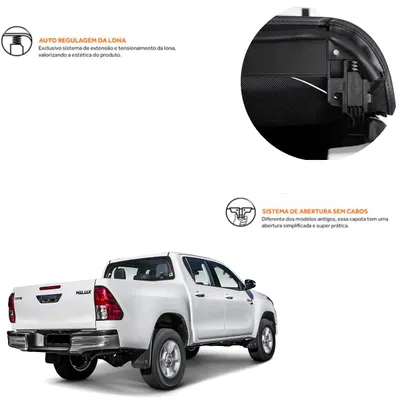 Capota Marítima 16/ CD Hilux GRX Pro Black KEKO* — detalhe