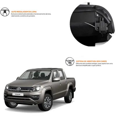 Capota Marítima CD Amarok GRX Pro Black KEKO* — detalhe