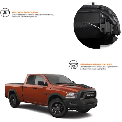 Capota Marítima 21/ CD Ram 1500/Classic Pró Black* — detalhe