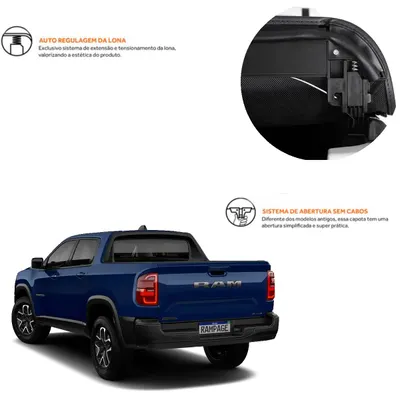 Capota Marítima Rampage GRX Pro Black KEKO* — detalhe