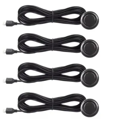 Sensor Estac. Sonoro Traseiro Preto Brilho 18mm* — detalhe