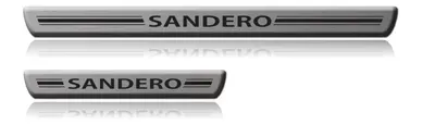 Soleira Resinada Sandero 15/ Aço Escovado — detalhe