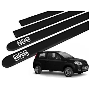 Friso Lateral Preto Escrita Cromo – Uno*