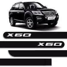Friso Lateral Preto Escrita Cromo – X60*