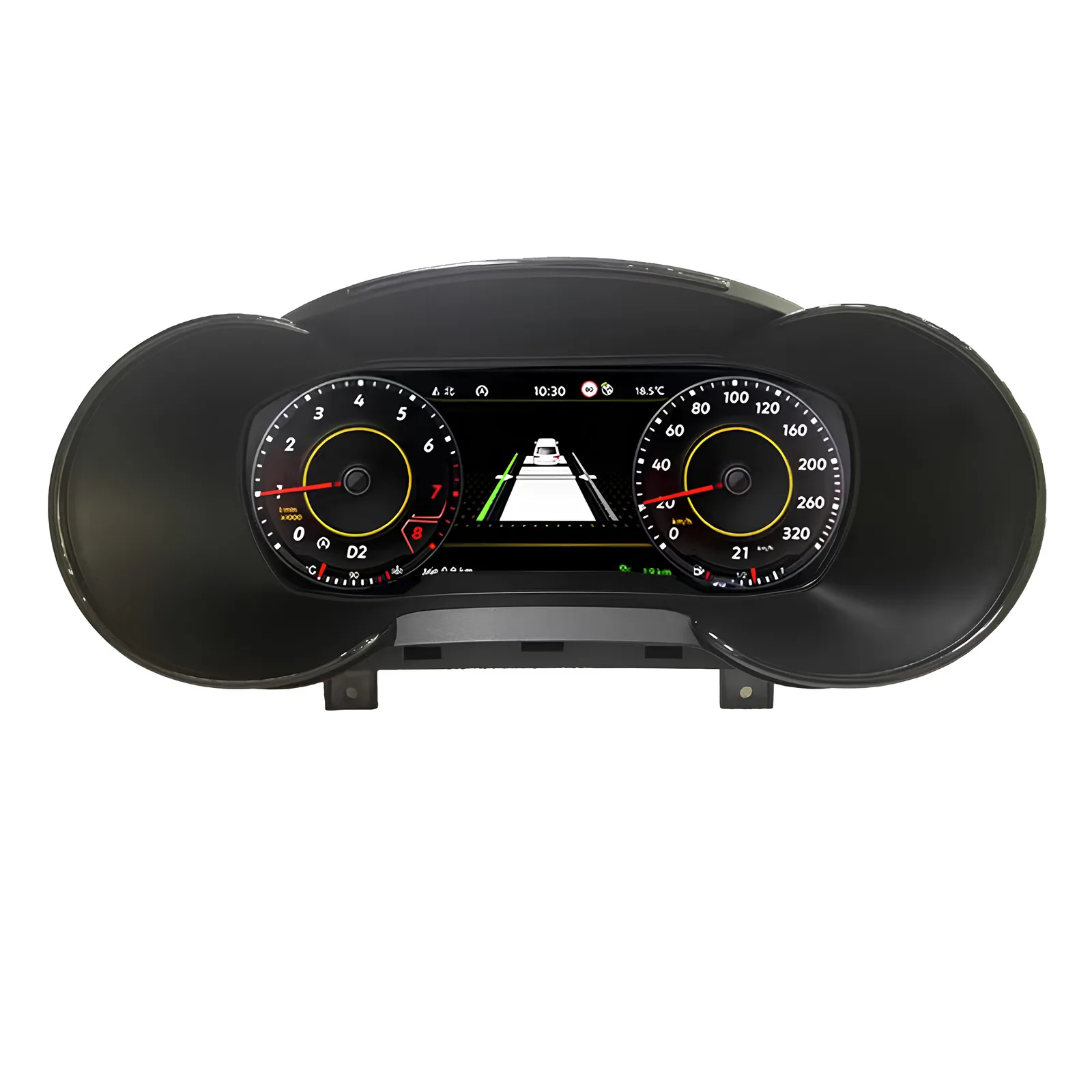 Painel Cluster Digital TFT Audi A3 8P 08-13 12.3" 1920x720 - Exibição Frontal