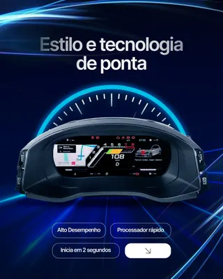 Painel Cluster Digital TFT BMW X6 E71 11-13 10.25″ 1920×720 — detalhe