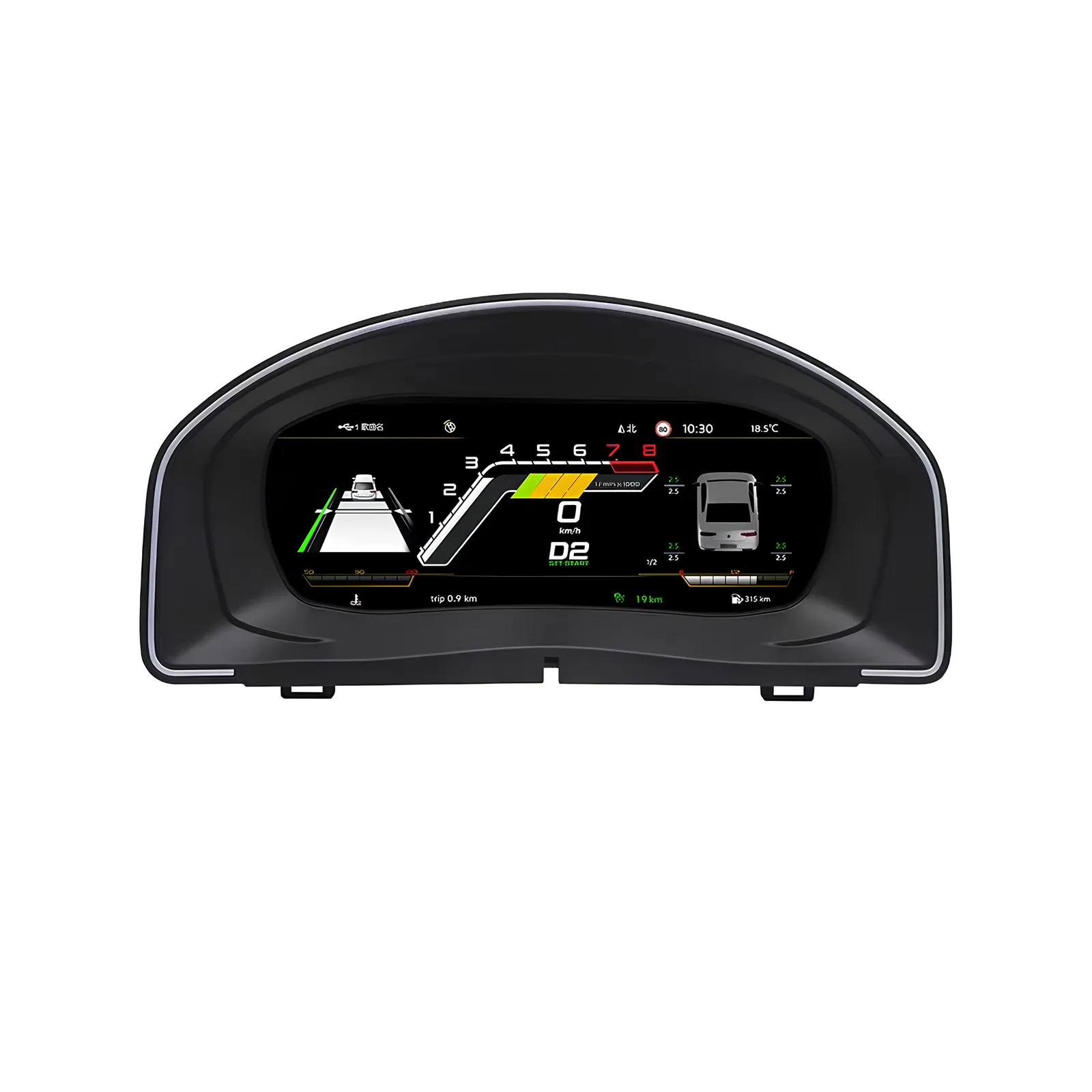 Painel Cluster Digital TFT VW Jetta 4 06-11 10.25" 1920x720