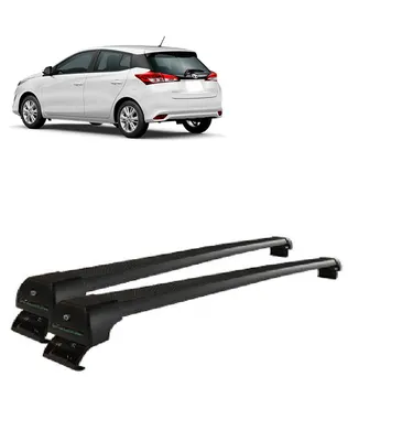 Rack De Alumínio Yaris Preto*
