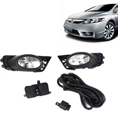 Farol Aux New Civic 09/11 Botão ModOrig S/ Lamp PF