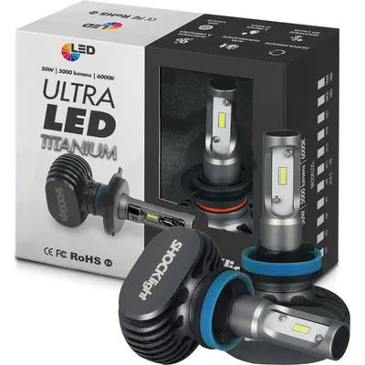 Lâmpada Led Ultraled Titanium H11 6000K/5000L*