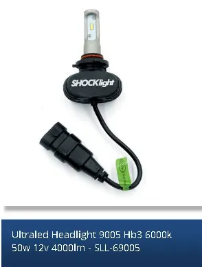 Ultraled 9005 HB3 – 6000K 50W 4000 Lumen* — detalhe
