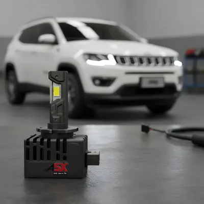 Substituição de Xenon por LED no Jeep Compass – D5S Ray-X