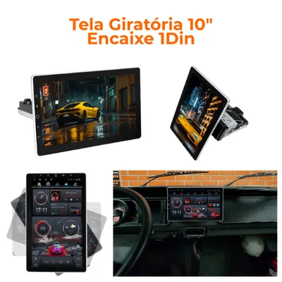 Tela Giratória 10_ Encaixe 1Din