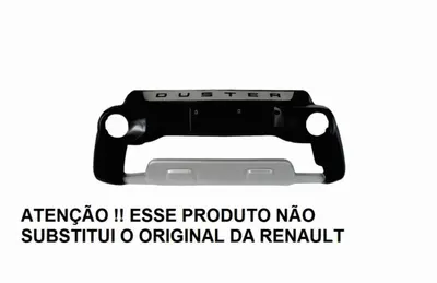 Bumper Duster/Oroch 15/19 Preto/Prata * — detalhe
