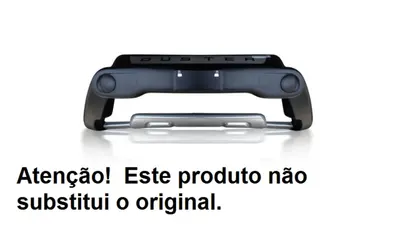 Bumper Duster/Oroch 15/19 Preto/Prata * — detalhe