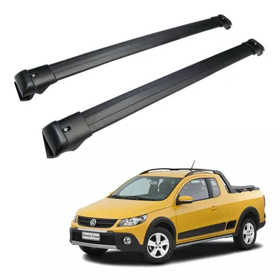 Rack/Travessa P/Caçamba Saveiro Cross CE Preta*